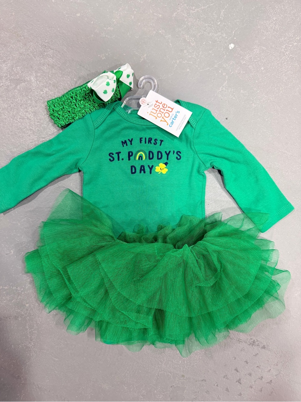 Girl 3m "My First St. Paddy's Day" Outfit